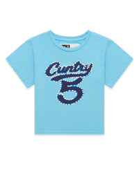 Sp5der Cuntry 5 Baby Tee Sky Blue