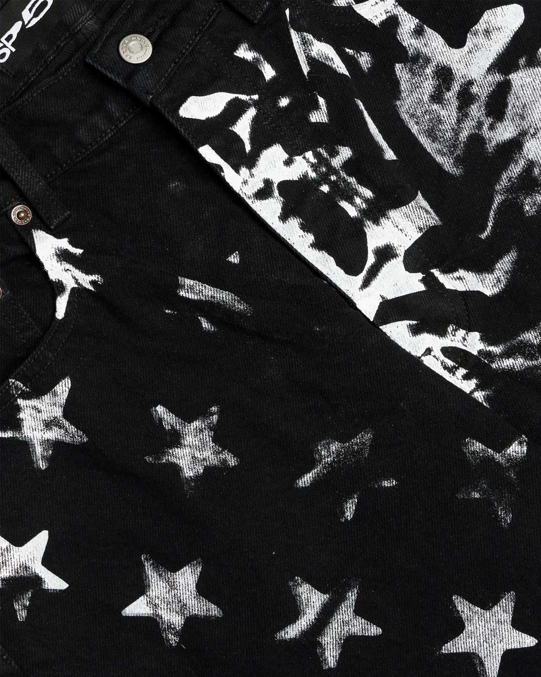 Sp5der Diplomat Denim Pants Black