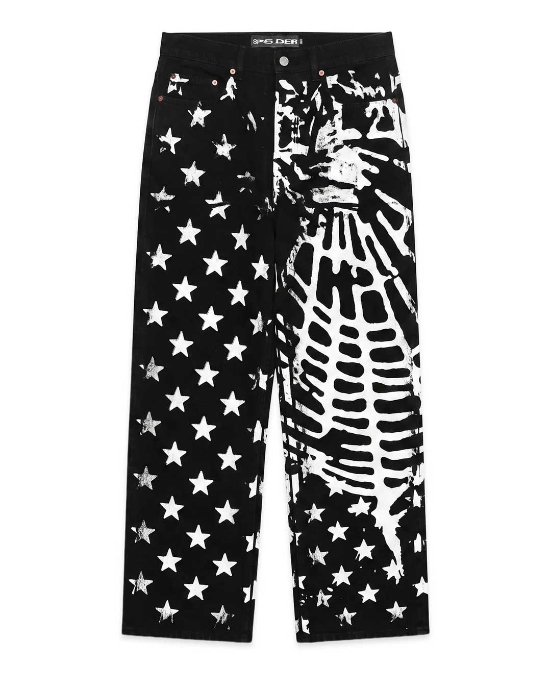 Sp5der Diplomat Denim Pants Black