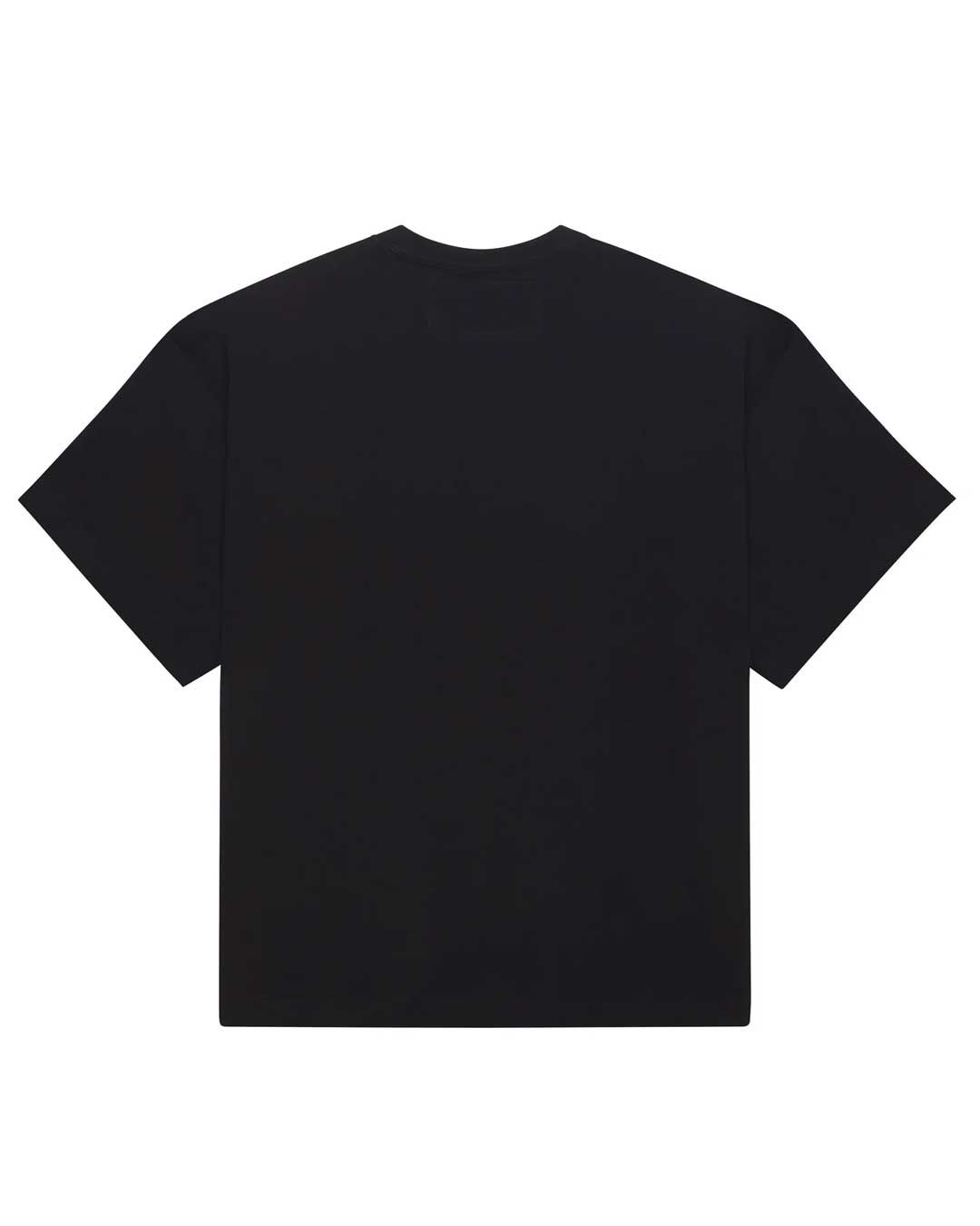 Sp5der Distort Tee onyx, plain black back view