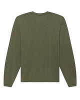 Sp5der Distressed OG Web V2 L/S olympian green, plain back view