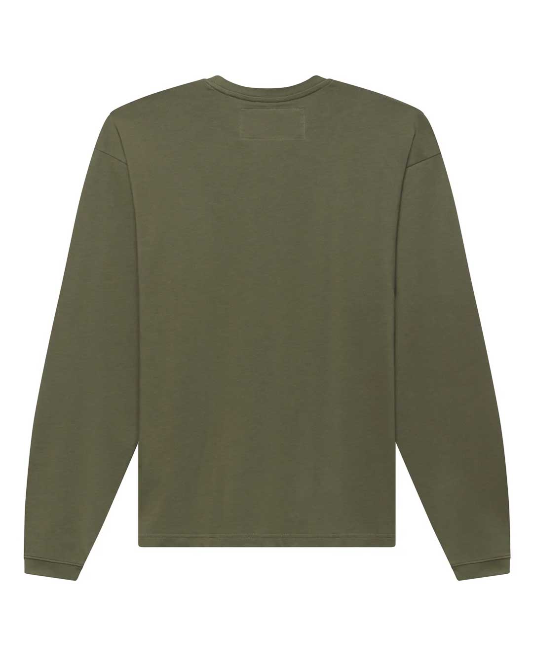 Sp5der Distressed OG Web V2 L/S olympian green, plain back view