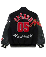 Sp5der District V Varsity Jacket Black