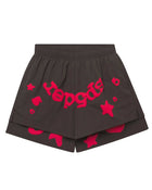 Sp5der Double Layer Short Slate Grey