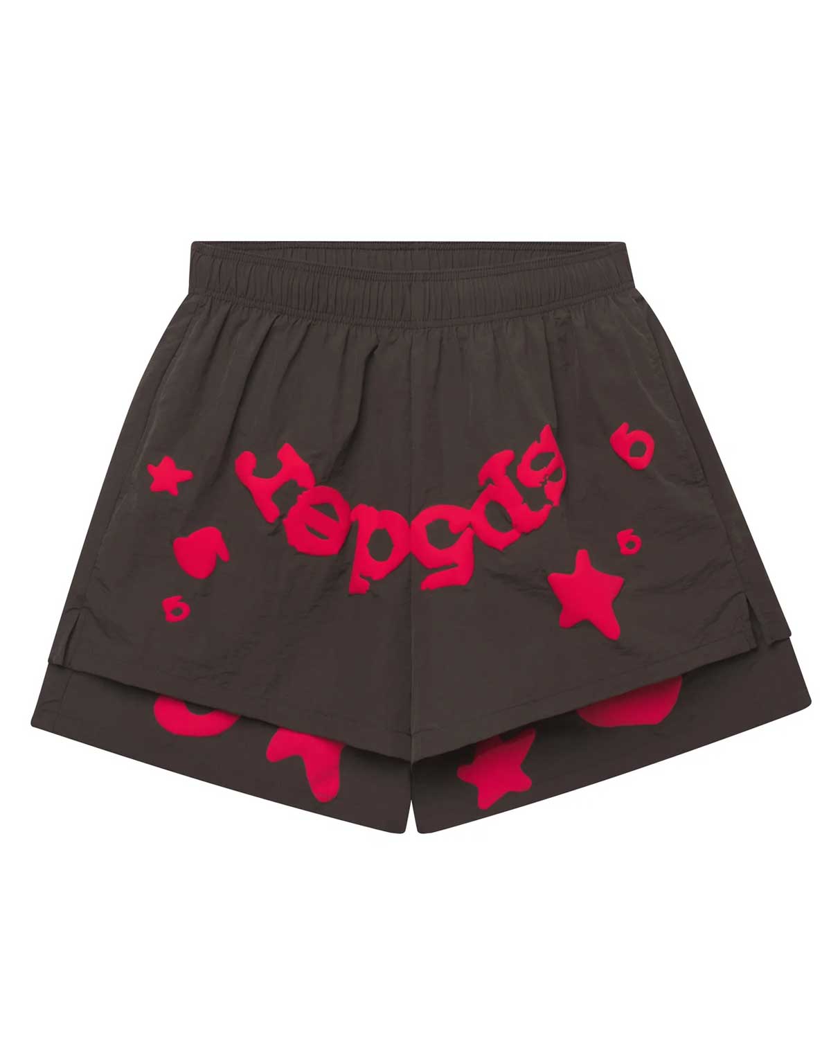 Sp5der Double Layer Short Slate Grey
