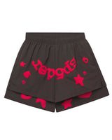 Sp5der Double Layer Short Slate Grey