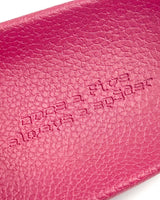 Sp5der Enzo Slide pink, close-up of the footbed stamped once a five, always a spider