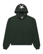 Sp5der Heavy Web Hoodie Dark Green
