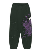 Sp5der Heavy Web Sweatpants Dark Green