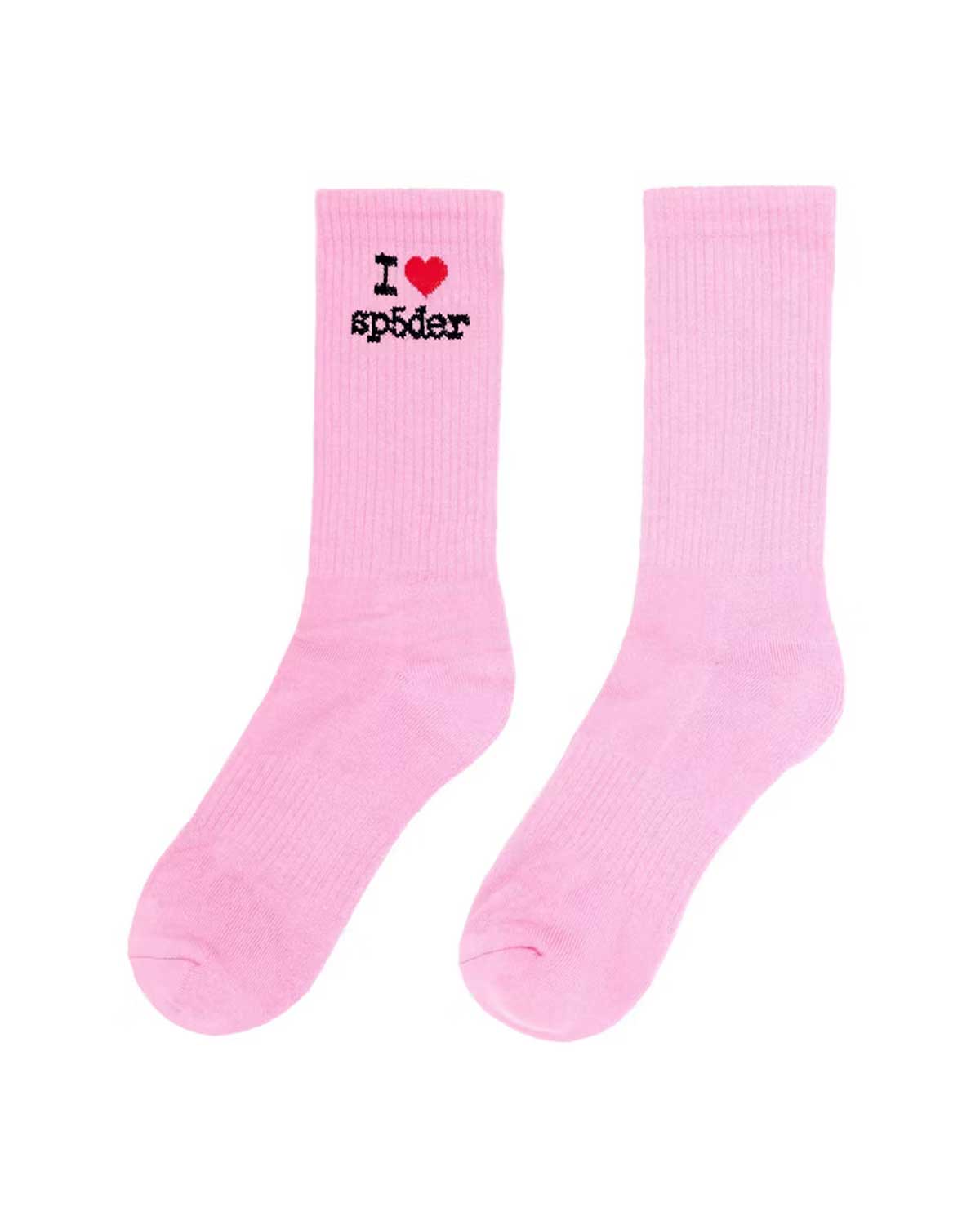 Sp5der I Heart Sp5der Sock Pink