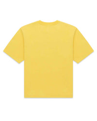 Sp5der Infantry Tee yellow, plain golden-yellow back with no graphic, back view