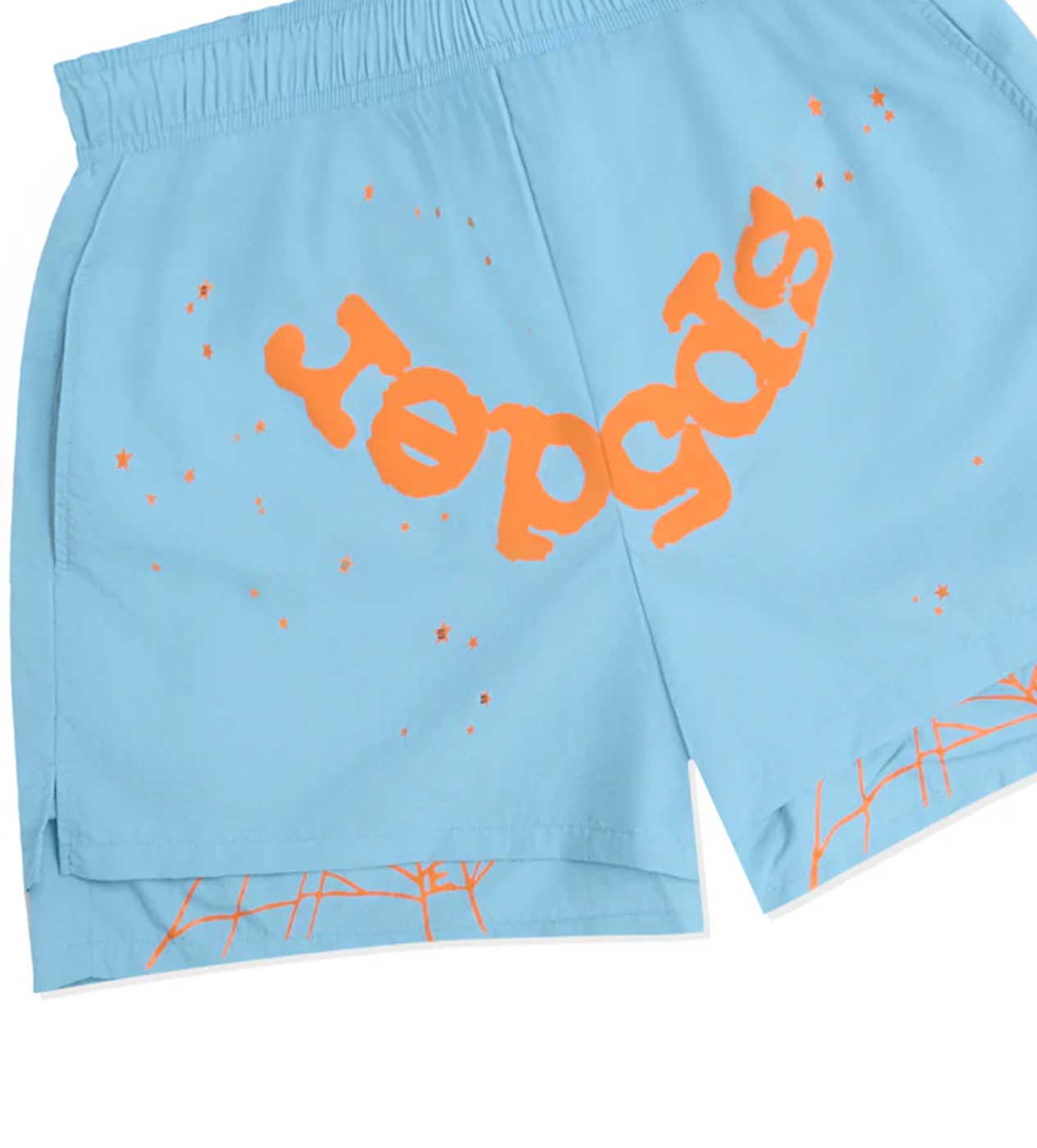Sp5der OG Web Double Layer Short Light Blue – Restock AR