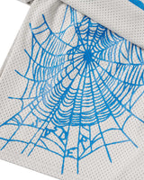 Sp5der Mesh Double Layer Shorts plastic, detail view of the perforated grey mesh and double-layer construction