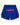 Sp5der Mesh Double Layer Shorts blue, royal blue mesh shorts with an inverted orange sp5der wordmark, front view