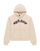 Sp5der OG Logo Mixed Stone Hoodie Cream