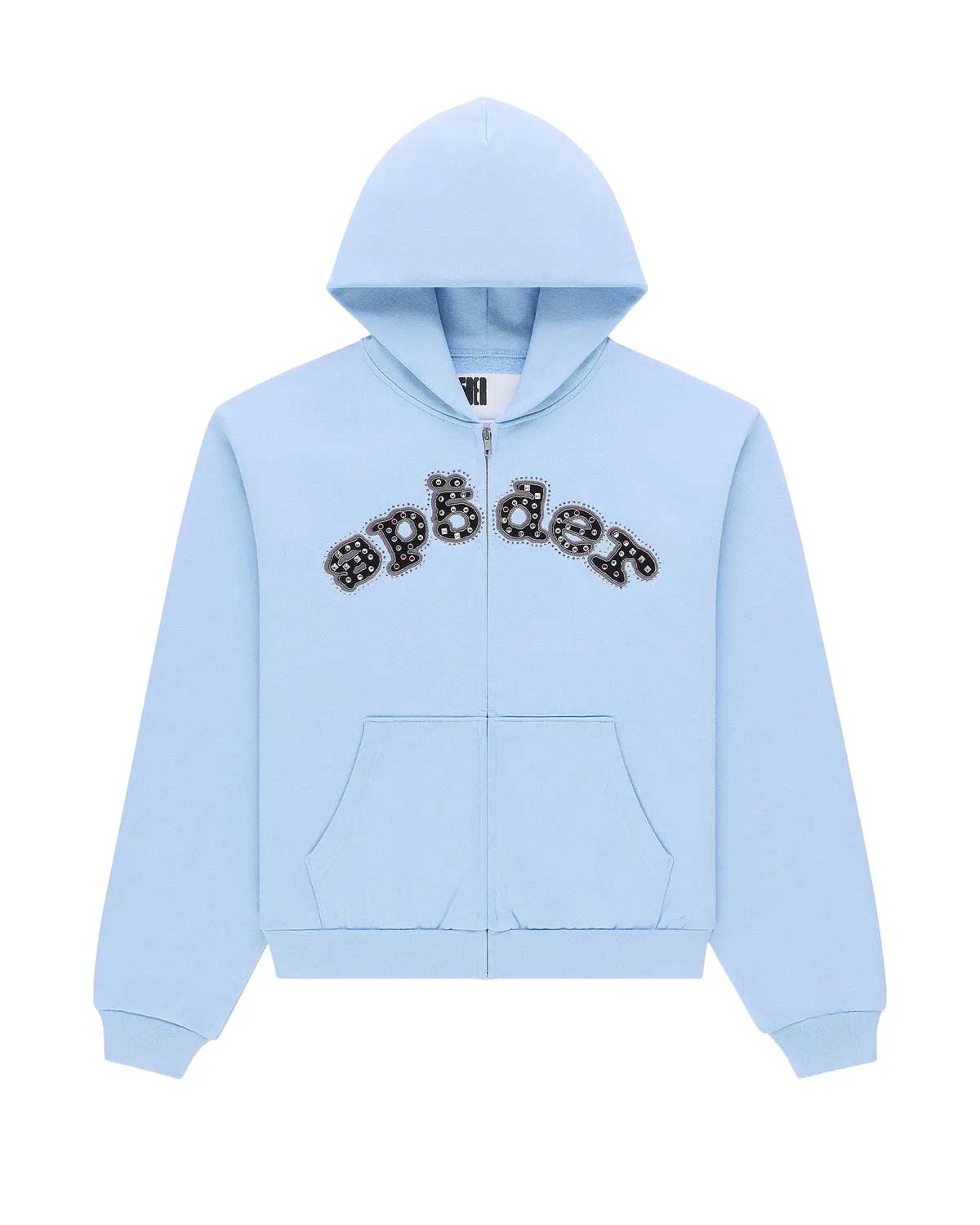 Sp5der OG Web Zip Up Hoodie Sky Blue – Restock AR