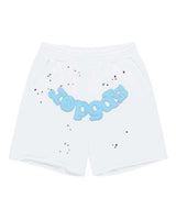 Sp5der OG Logo Sweatshorts White