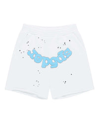 Sp5der OG Logo Sweatshorts White
