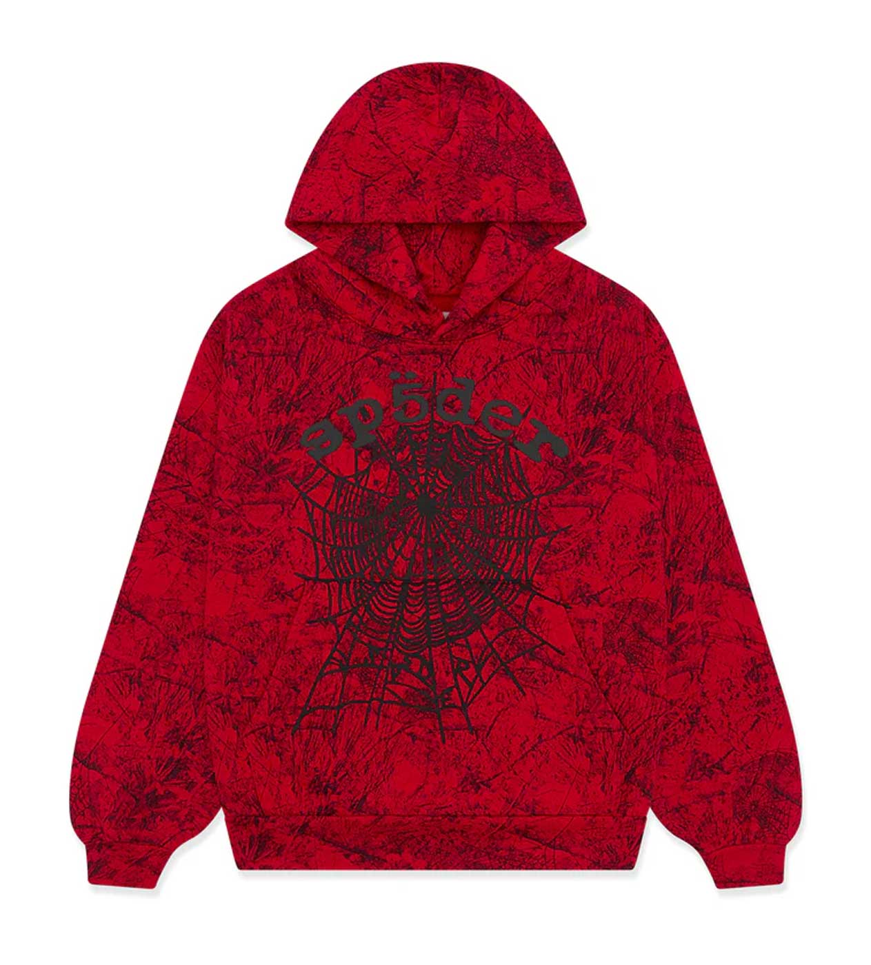 Sp5der OG Tree Camo Hoodie Red