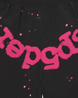 Sp5der OG Web Double Layer Shorts Black/Pink