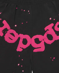 Sp5der OG Web Double Layer Shorts Black/Pink