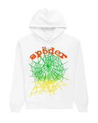Sp5der OG Web Gradient Hoodie V2 White/Green