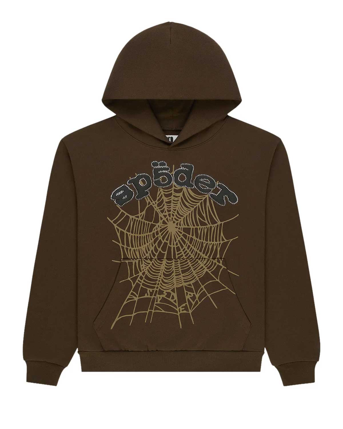 Sp5der OG Rhinestone Hoodie Black | Restock AR