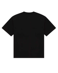 Sp5der OG Web Tee phantom black, plain black cotton tee, back view