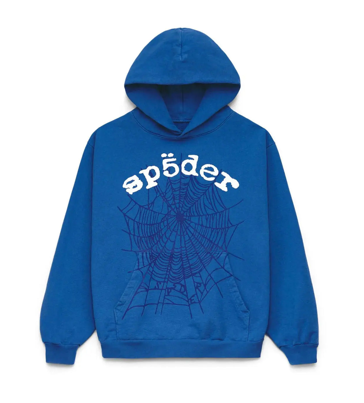 Sp5der OG Web V2 Blue Hoodie