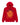 Sp5der OG Web V2 Hoodie red, fleece hoodie with a black spöder wordmark over an orange spiderweb print, front view
