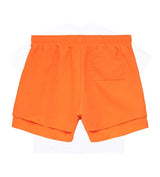 Sp5der Orange OG Web Double Layer Short back view