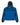 Sp5der Overprint Zip Up Hoodie onyx, back view with oversized black Sp5der lettering on a royal blue panel
