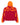 Sp5der Overprint Zip Up Hoodie tangerine orange, back view with oversized orange Sp5der lettering on a red panel