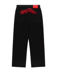 Sp5der Oxy Denim Pants Black
