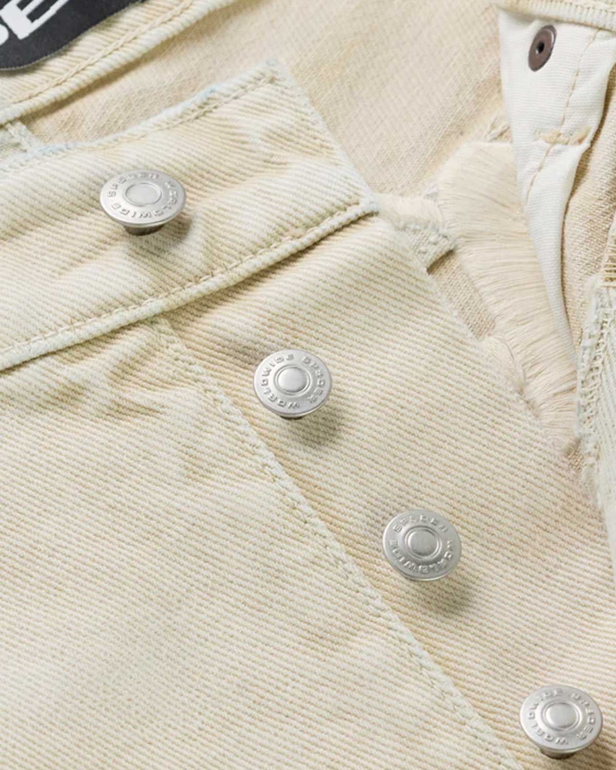 Sp5der Oxy Denim Pants Cream