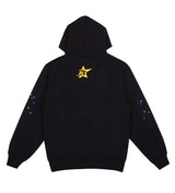 Product Image Of Sp5der P*nk Hoodie Black Back View