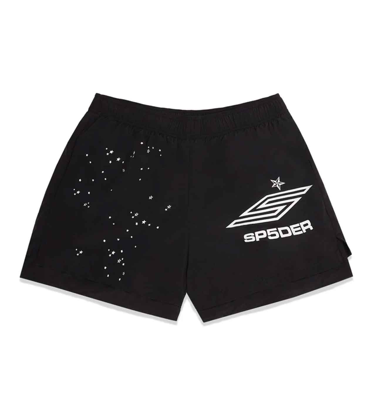 Sp5der Pro Double Layer Shorts Black front