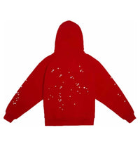 Sp5der Red Atlanta Zip Up Hoodie back view