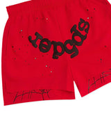 Sp5der Red OG Web Double Layer Short front angle