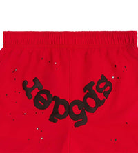 Sp5der Red OG Web Double Layer Short front detailed