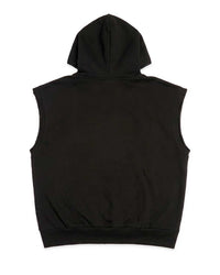 Sp5der Rhinestone OG Web Sleeveless Hoodie Onyx