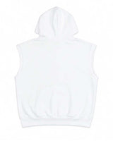 Sp5der Rhinestone OG Web Sleeveless Hoodie White