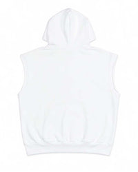 Sp5der Rhinestone OG Web Sleeveless Hoodie White