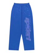 Sp5der Rhinestone Punk V2 Sweatpants Blue