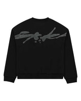 Sp5der Rhinestone TM Crewneck Black