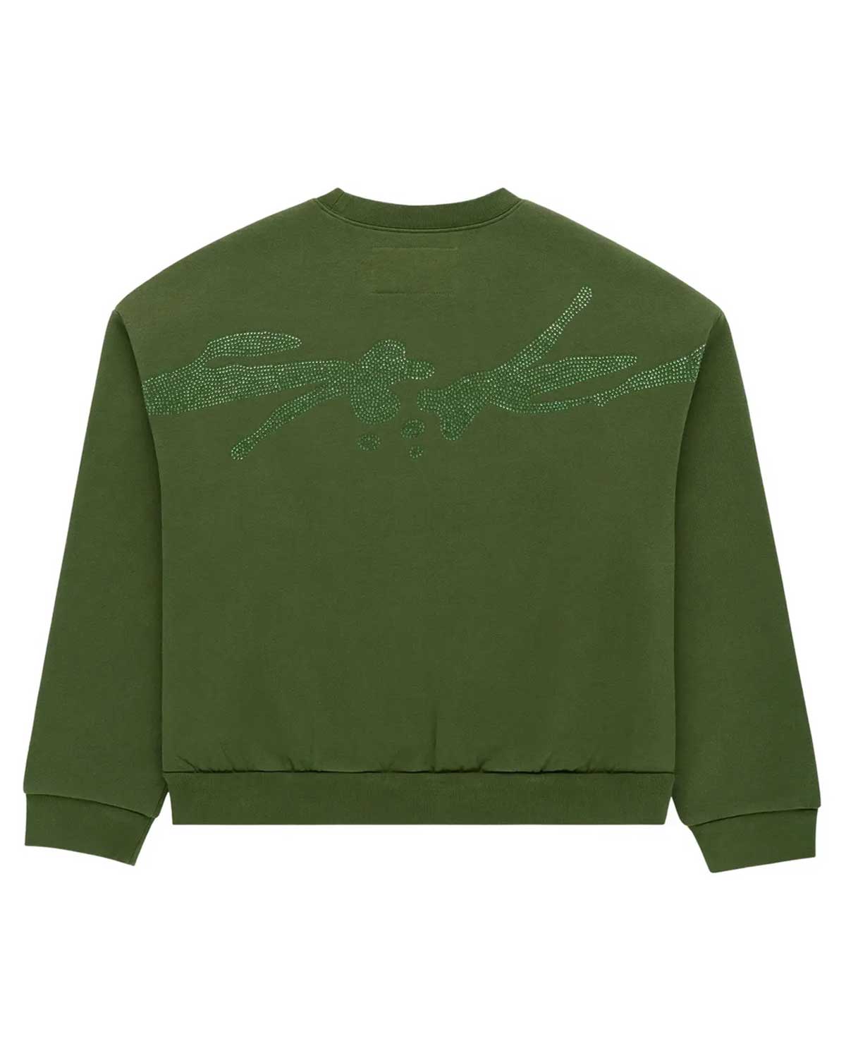 Sp5der Rhinestone TM Crewneck Xanadu Green – Restock AR