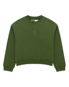 Sp5der Rhinestone TM Crewneck Xanadu Green