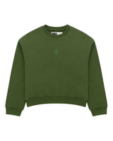 Sp5der Rhinestone TM Crewneck Xanadu Green