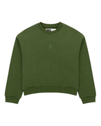 Sp5der Rhinestone TM Crewneck Xanadu Green