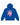 Sp5der Rodeo Star Girl Hoodie blue, royal blue fleece hoodie with pink Texas-map graphic and black lettering, front view